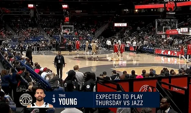 竞技宝下载-期待!转播镜头打出数据:特雷-杨将在对阵爵士时迎来复出